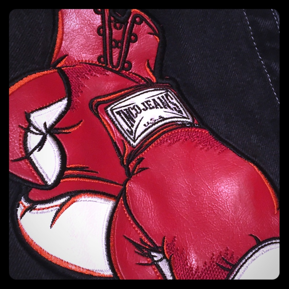 JNCO,vintage,90 ‘s,leather patch,black,rare